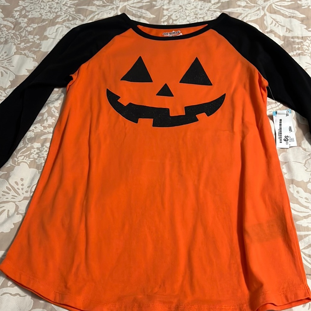 Women’s Halloween pumpkin shirt